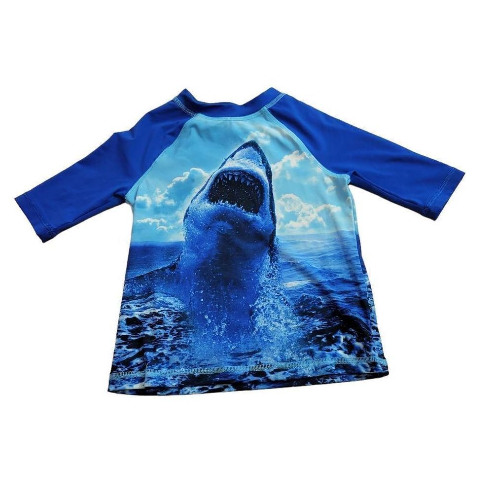 Wonder Nation shark rashguard xs4/5